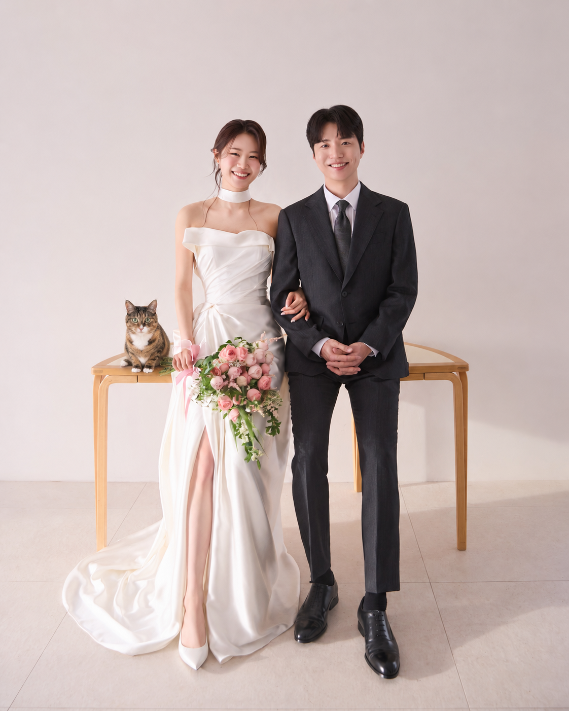 상모와 유나의 웨딩 사진
